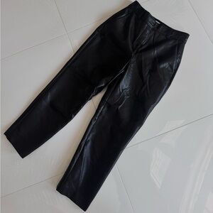 ARITZIA BABTON ANKLE FAUX LEATHER PANTS